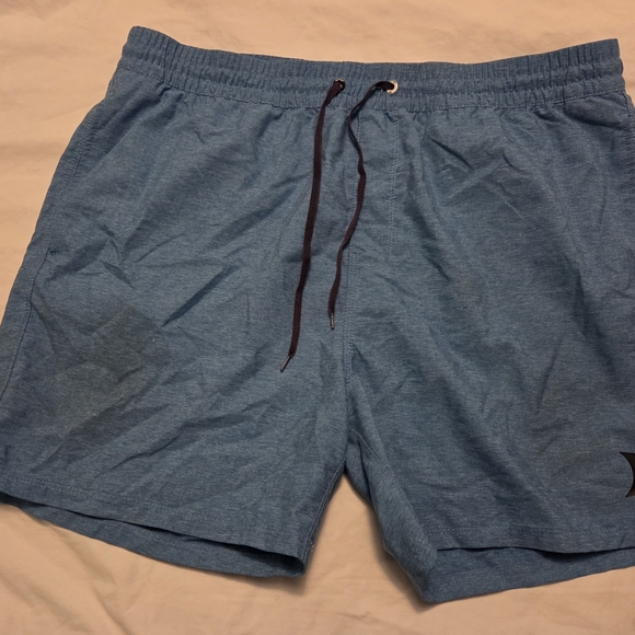 Hurley Mens Shorts Drawstring Elastic Waistband Light Blue Size XL - Picture 1 of 7